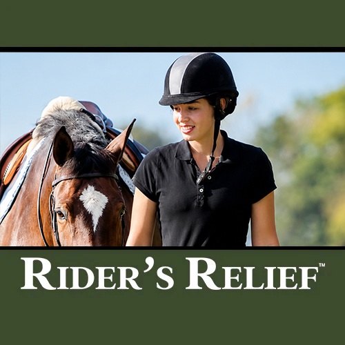 Image of a Woman walking a horse at a horse show looking nervous